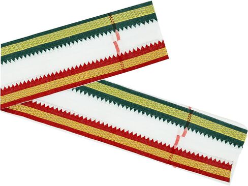 القطن ل Pooja Angvastram/Gamcha/Shawl/Melmundu/Uthareeyam/للرجال المستخدمة خلال ديكور المنزل المعبد التقليدي الهندي (الحجم:- 70 "× 35") (أبيض) in Saudi Arabia