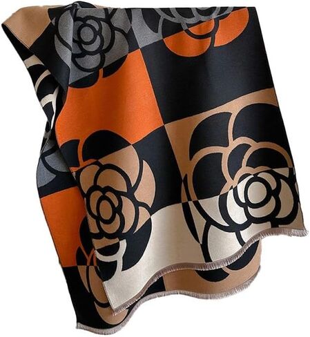 Women’s Fashion Jacquard Large Soft Scarves Pashmina Shawls with Bold Patterns Gift for Women in Saudi Arabia