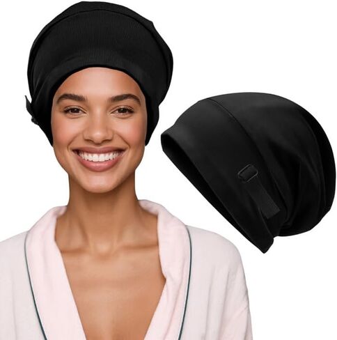 Satin Lined Sleep Cap Bonnet,Slouchy Beanie Hat,Mulberry Silk Bonnet in Saudi Arabia