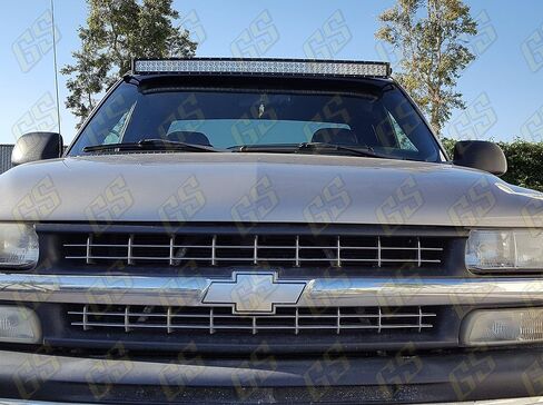 GS Power Upper Windshield Mount LED Light Bar Bracket (Choice of 50, 52 & 54 inch, Straight or Curved) Compatible with Chevrolet 1996-2006 Chevy Silverado Avalanche Suburban Tahoe & GMC Sierra Yukon in Saudi Arabia