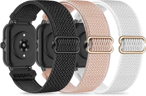 3 Pack Stretchy Nylon Bands Compatible with Woneligo/Fitpolo Smart Watch IDW13, 22mm Soft Elastic Straps for ENOMIR IDW19/MILOUZ IDW19/Gydom IDW19/Faweio IDW19/Hoowel IDW19/Amzhero IDW19/TOOBUR IDW19/Tensky IDW19/WNH IDW19 Smart Watch Band for Women Men. in Saudi Arabia