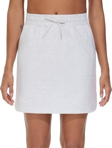 THE GYM PEOPLE Women's Sweat Skirts Drawstring Cotton Casual Work Lounge Jersey Skirt with Square Pockets in Saudi Arabia