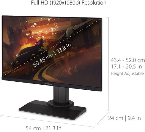 ViewSonic XG272-2K-OLED 27 Inch 1440p 240Hz OLED Ergonomic White Gaming Monitor with up to 0.01ms, FreeSync Premium, G-Sync Compatibility, RGB, and USB-C, HDMI v2.1, DP Inputs in Saudi Arabia