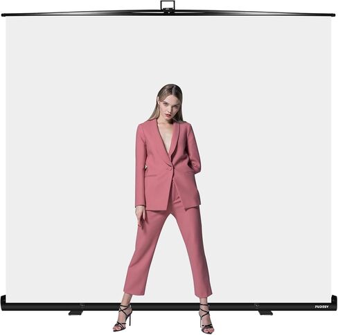 FUDESY 78.7 x 93in لوحة مفاتيح كروما للشاشة الخضراء كبيرة الحجم وقابلة للطي، خلفية خضراء مقاومة للتجاعيد قابلة للسحب للبث، Tiktok، إطار القفل التلقائي، حافظة صلبة من الألومنيوم in Kuwait