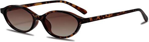 Oval Cat Eye Sunglasses for Women 90s Retro Narrow Small Shades in Saudi Arabia
