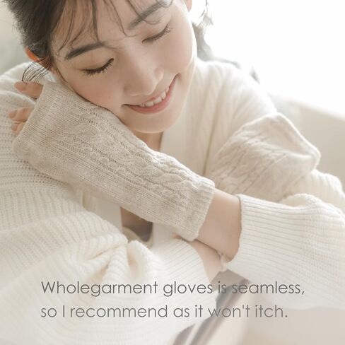 Milieu Smartphone Gloves Silk Wool Hand Warmer Women's Cable Knit Fingerless Autumn/Winter in Saudi Arabia