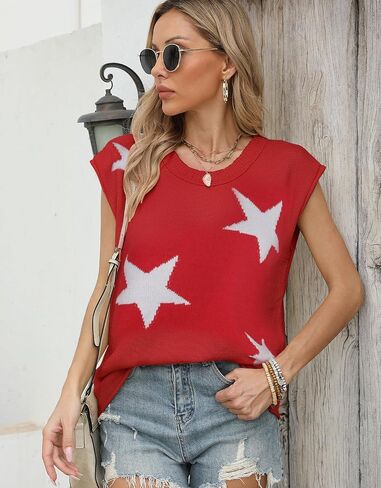 Alsol Lamesa Cap Cap Sleeve Sweater سترة متماسكة للسباق خفيفة الوزن من قمم الخزان الطاقم in Kuwait