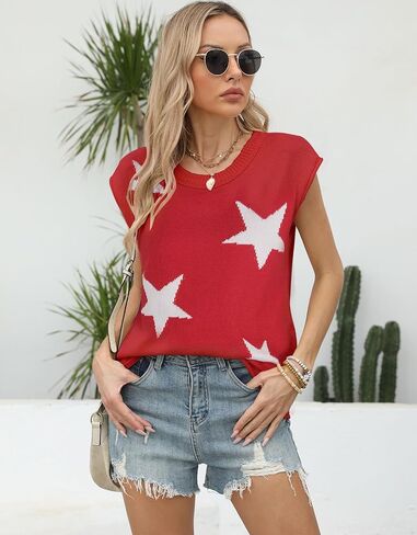 Alsol Lamesa Cap Cap Sleeve Sweater سترة متماسكة للسباق خفيفة الوزن من قمم الخزان الطاقم in Kuwait