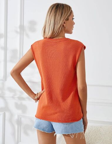 Alsol Lamesa Cap Cap Sleeve Sweater سترة متماسكة للسباق خفيفة الوزن من قمم الخزان الطاقم in Kuwait