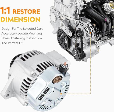 المولد لـ Toyota 4runner V6 3.4L 96-98 ، T-100 Pickup 97-98 ، Tacoma 97-99 ، Tundra 00-02 101211-4130 ، 101211-4131 ، 27060-62180 ، 27060-62190 ، 400-52078 ، 13671 in Saudi Arabia