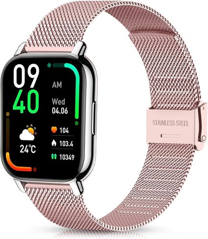 Harikiri Metal Bands Compatible with Fitpolo smart watch IDW13/IDW16/IDW19,22mm Straps for Woneligo W13,Veryfit IDW19,TOOBUR IDW26/IDW20/IDW16,FITVII HM57/HM78/H56,RUIMEN D1/H1 for Smartwatch in Kuwait