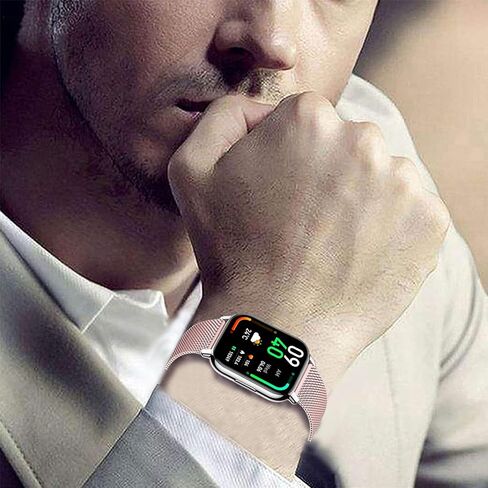 Harikiri Metal Bands Compatible with Fitpolo smart watch IDW13/IDW16/IDW19,22mm Straps for Woneligo W13,Veryfit IDW19,TOOBUR IDW26/IDW20/IDW16,FITVII HM57/HM78/H56,RUIMEN D1/H1 for Smartwatch in Kuwait