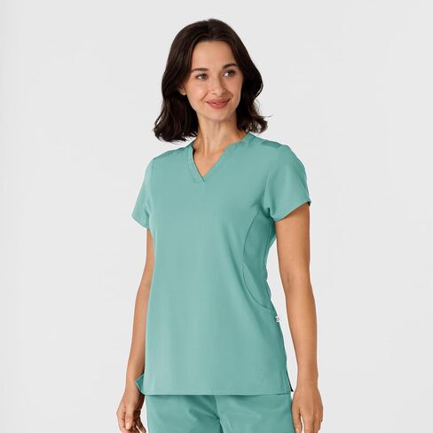 WINK Women's Flex-n-Reach Shoulder Panel V-Neck Scrub Top in Saudi Arabia