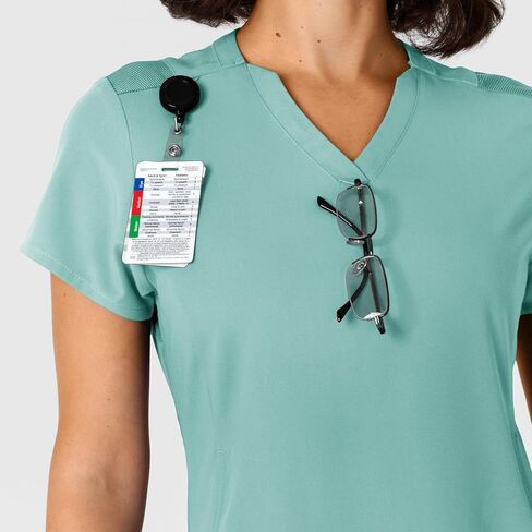 WINK Women's Flex-n-Reach Shoulder Panel V-Neck Scrub Top in Saudi Arabia
