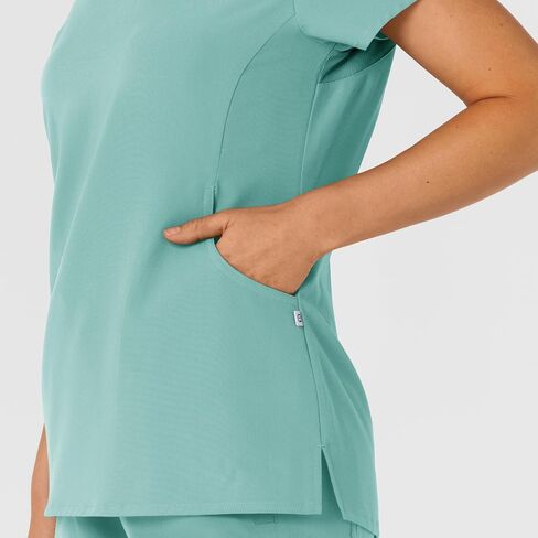 WINK Women's Flex-n-Reach Shoulder Panel V-Neck Scrub Top in Saudi Arabia