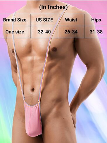 Kaei&Shi Sexy Mens Underwear,Exotic Colorful Straps Man Lingerie Thong,Detachable Bulge Pouch Jockstrap Mankini in Saudi Arabia