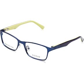 Guess GU9173 Eyeglass Frames - Matte Blue Frame, 47 mm Lens Diameter GU917347091
