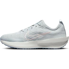 Nike Interact Run Women's Road Running Shoes (FD2292-012, Light Smoke Grey/Psychic Blue/Summit White/Echo Pink)