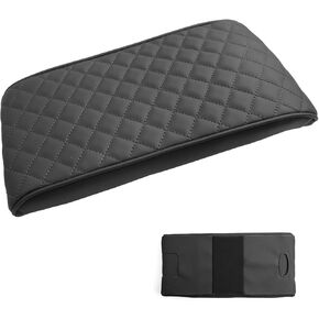 SXCY for 2024 2025 Hyundai Santa Fe Armrest Cover for Hyundai Santa Fe 2025 Accessories 2024 2025 Santa Fe Center Console Cover 2024 2025 Santa Fe Middle Console Cover Pad Argyle Pattern
