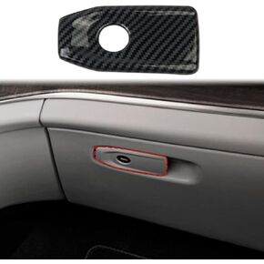 crosselec Carbon Fiber Glove box handle Switch Cover Trim For Jeep Grand Cherokee L 2021-2024 for Grand Cherokee 2022-2024