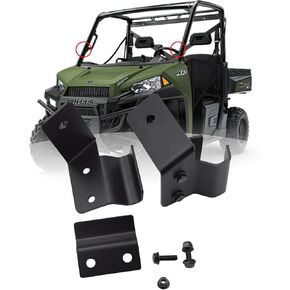 Front Side Pillar Pro-fit Cage Mounting Brackets Compatible with Polaris Ranger XP 570 900 1000 General 2015-2024 (No Drilling Required)