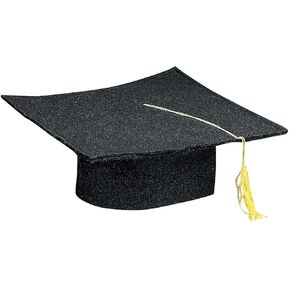 Fun Express Bulk 12 Pieces Kid's Felt Elementary, Kindergarten, Pre-School Graduation Mortarboard Caps, Felt