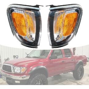 2-Pack Park Signal Corner Marker Lights with Chrome Trim 8161004090C0 8162004090C0 Replacement for 2001-2004 Tacoma Pickup
