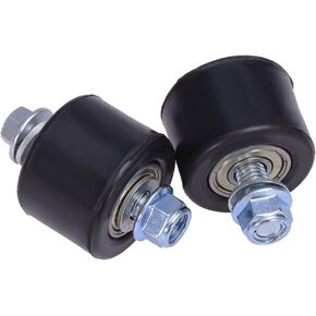 2PCS ATV أسود الأسطوانة الأسطوانة دليل مجموعة الاستبدال ل yamaha yfz 350 Banshee 1987-2006 (8mm)