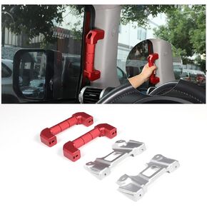 Car A-Pillar Grab Handle استبدال متوافق مع Toyota FJ Cruiser 2007-2021 ، مقبض الاستيلاء على الجانبية A-Pillar ، أدوات الاستيلاء على الألومنيوم الداخلي ، 2pcs (أسود)