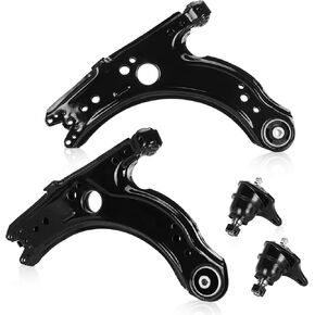 Front Lower Control Arms Driver and Passenger Side Fit for 1999-2006 for Volkswagen for Golf 1998-2010 for Beetle 1999-2005 for Jetta K640176-4pc Set
