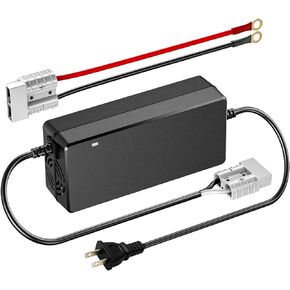 14.6V 10A شاحن بطارية الليثيوم ، شاحن LifePo4 Charger AC-DC الذكي مع مؤشر LED موصل Anderson الخاص بباريات 12V/12.8V للدورة العميقة للسيارة ، شاحنة ، قارب ، قارب ، RV
