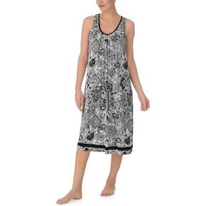 ELLEN TRACY Womens Nightgown - Soft Stretch Jersey Sleeveless Midi Gown with Shelf Bra in Kuwait