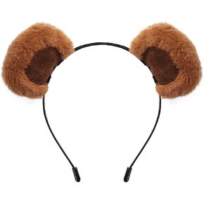 Brown Bear Ear Headband Chipmunk Ears Halloween Costume Accessories Cosplay Party Decorations