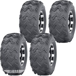 WANDA Full Set ATV Tires 22x11-10 for 1988-2000 Kawasaki Mule 1000 2010 2500 2510 4PR