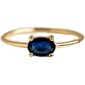 LRGKMCWTOB 18K Yellow Gold Zircon Ring Blue Sapphire Topaz Ring Women Fashion Jewelry CZ Ring Princess Cut Square Simulated Diamond Ring Engagement Wedding Ring Promise Ring for Women(Size 9）
