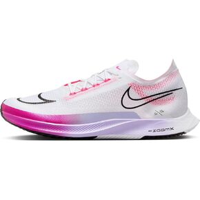 Nike Streakfly Men's Road Racing Shoes (DJ6566-104, White/Vivid Grape/Purple Agate/Black) Size 10.5