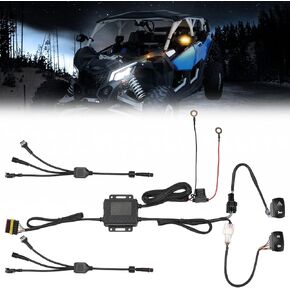 KEMIMOTO Turn Signal Wiring: Integrate Indicator Turn Signal Lighted Mirrors and Light Sets Using a Single Switch (Mirrors and Kits Sold Separately)