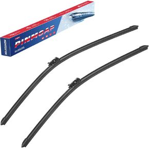2 Wiper Blades Replacement for VW Volkswagen Jetta 2011-2019 VW PASSAT 2012-2018 VW CC 2013-2017 – OEM Quality, Quiet, All-Weather Front & Rear Windshield Wipers – 24"+19" (Set of 2)