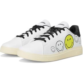 Adidas للجنسين والطفل Smiley World Advantage Sportswear Shoes (Big Kid)