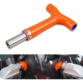 خرطوم إطار برتقالي T-pite خرطوم 210 مم متوافق مع KTM 125-500 XCW EXCF 2024 125-450 XC XCF SX SXF 2023-2024 ، متوافق مع Husqvarna 125-450 TX FX TC FC 2023-2024 ، انظر Fitment