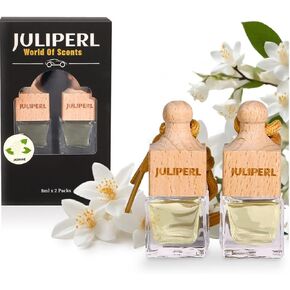 Car Air Freshener, Jasmine Natural Scent Diffuser for Car Home Office (2 Pack) Long Lasting Automobile Diffuser by JULIPERL