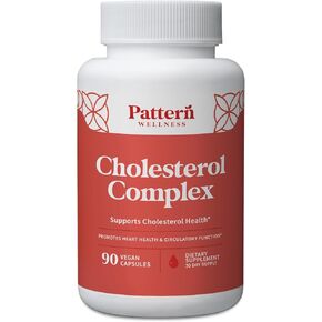 Pattern Wellness Cholesterol Complex Supplement - All-Natural Balancing Formula - Boost Overall Wellness - 3rd Party Lab Tested - 90 Vegan Capsules