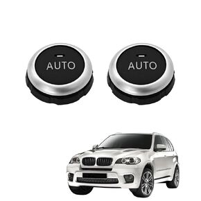 2Pcs-61319393931 A/C Air Condition Control Knobs Fit for BMW 5,6,7,X5,X6 Series,Fit for 5‘F10 F11,6’F12 F13,7‘F01 F02,X5 F15,X6 F16 Front Console/Rear Air Condition Climate Control Knobs