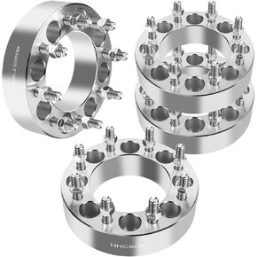 8x6.5 to 8x170 Wheel Spacers 2" (50mm) Bore 126.15mm with 9/16"-18 Studs for 1980-1998 Ford F250 F350 | 1992-2007 Ford E250 E350 | 1995-2010 Dodge Ram 2500 3500, 4PCS 8x165.1 to 8x170 Wheel Adapters
