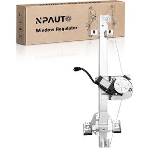 Rear Left Driver Side Power Window Regulator with Motor fit for Extended Cab Only, 07-13 Chevy Silverado 1500 2500 3500 HD, GMC Sierra 2007 2008 2009 2010 2011 2012 2013, 741-388