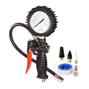 Dynastus Pro Series Pistol-Grip Tire Inflator with Large Dial Anti-Shock Pressure Gauge, 170 PSI Heavy Duty Air Inflating Gun for Various Vehicle Tires