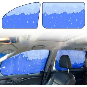 EcoNour Magnetic Car Side Window Sunshade (4 Pack) | Baby Window Shade Sunscreen Block Sunlight | Car Front and Rear Sun Shade for Baby | Side Windows Sun Protection Accessories