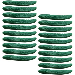 EXCEART 20pcs Artificial Cucumber Simulation Fake Vegetable Model Plastic Cabinet Food Display Show Ornament for Shop Store Mall Home Decor
