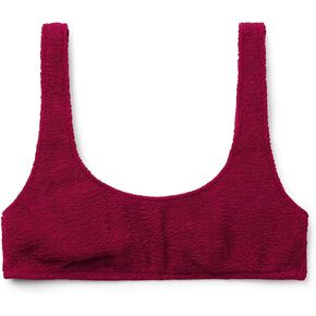 Woman's Tank-Style Swimsuit Top Crinkle Waves