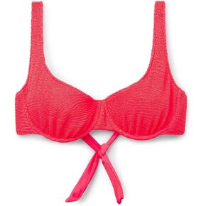 Woman's Balconette Swimsuit Top Crinkle Waves